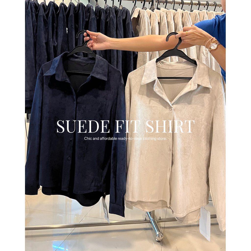 25SUMMER S50 - Suede shirt เชิ้ตหนังกลับ