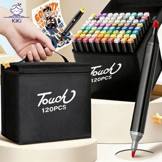 KiKi ปากกาศิลปะเด็ก 2in1 สองหัว ใช้เขียนและวาดได้ พร้อมสีสดใ…