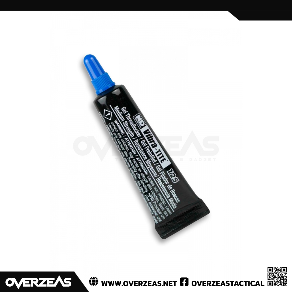 น้ำยาล๊อคเกลียว กันคลาย แรงยึดปานกลางแบบเจล Vibra-Tite 125 Medium Strength Gel Threadlocker 6mL,(12506BC)
