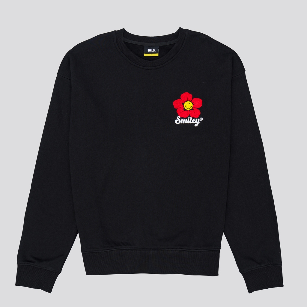 SMILEY® BLACK WANDERLUST SWEATSHIRT