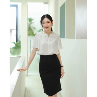 "Bamby Blouse" เสื้อคอปกบัว-แขนกระดิ่ง ดีไซน์น่ารักและใส่ไปทำงานได้ ใส่เที่ยวก็ดูดี รุ่นขายดีปี2024