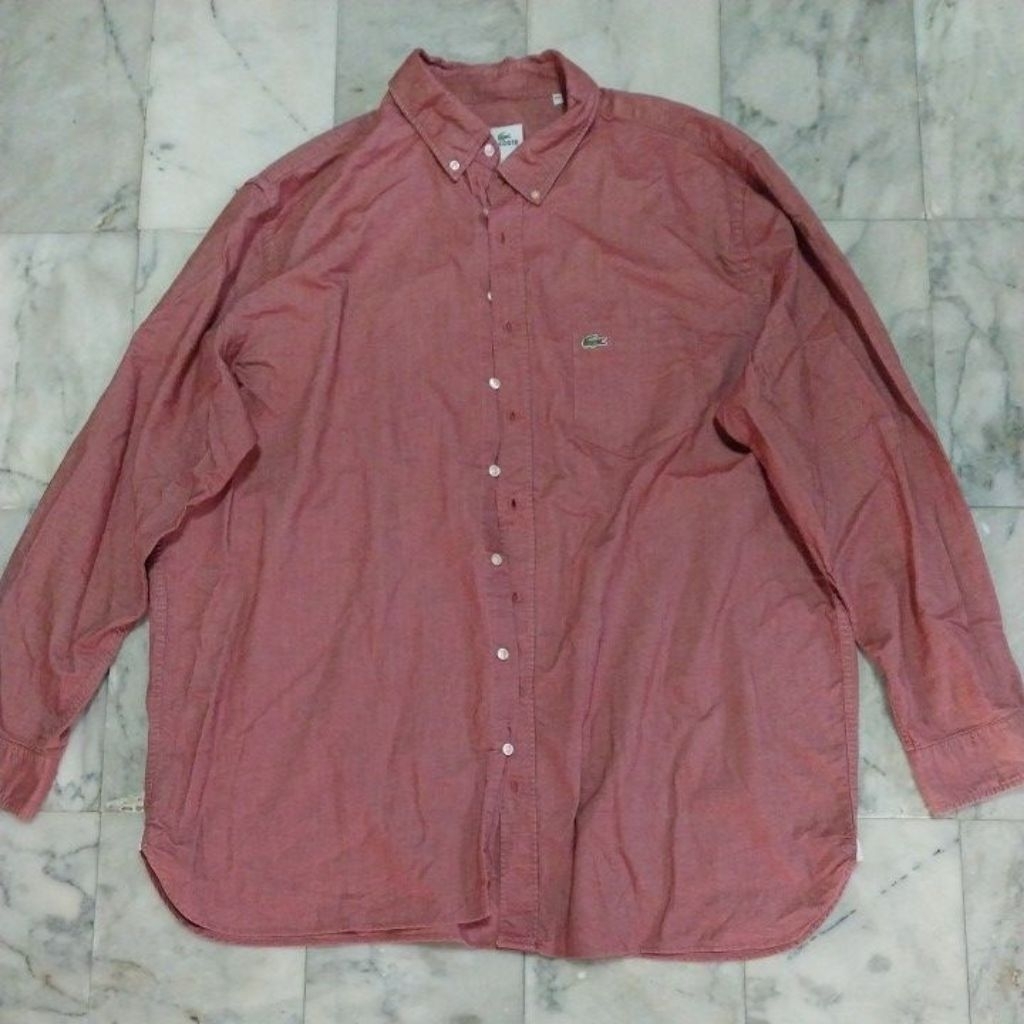 เสื้อเชิ้ตแขนยาว แนวเรียบๆ LACOSTE แท้ มือสอง สภาพดี ของพร้อมส่งครับ