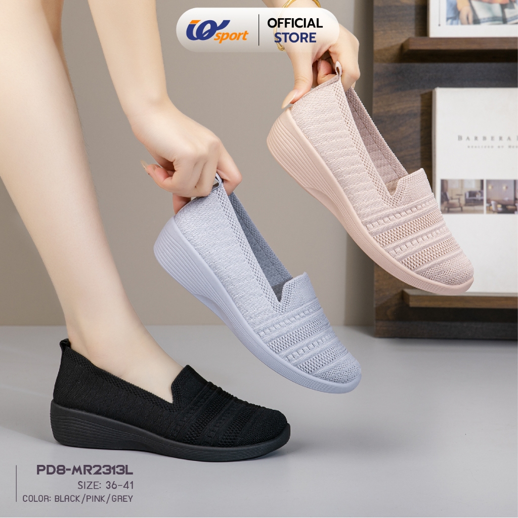 IQ SPORT รองเท้าผ้าใบผู้หญิง (Slip on)  รหัสPD8-MR2313L