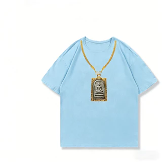 เสื้อแฟชั่น เสื้อยืด oversize แนวสตรีท ไม่ต้องรีดผ้า สวมใส่สบาย ผ้านิ่ม ลาย "Amulet" 3.18