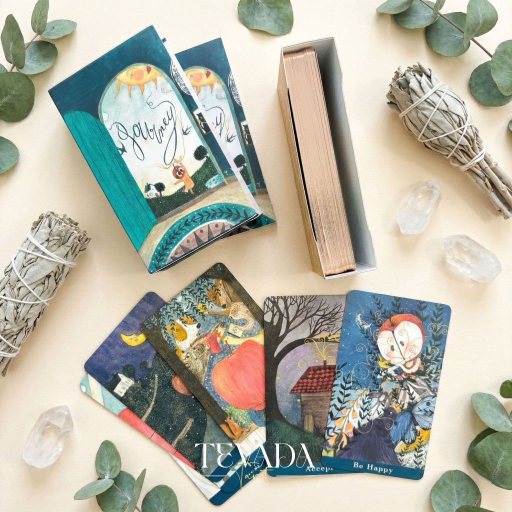ไพ่ออราเคิล ไพ่ยิปซี ไพ่ทาโรต์ Journey Oracle Deck ผลงานครูชัย ขอบทอง ฮีลใจ ไพ่น่ารัก ภาพสีน้ำ ของแท้ พร้อมส่ง ราคา ถูกที่สุด ดีลบีเคเค แกลเลอรีภาพที่ 2