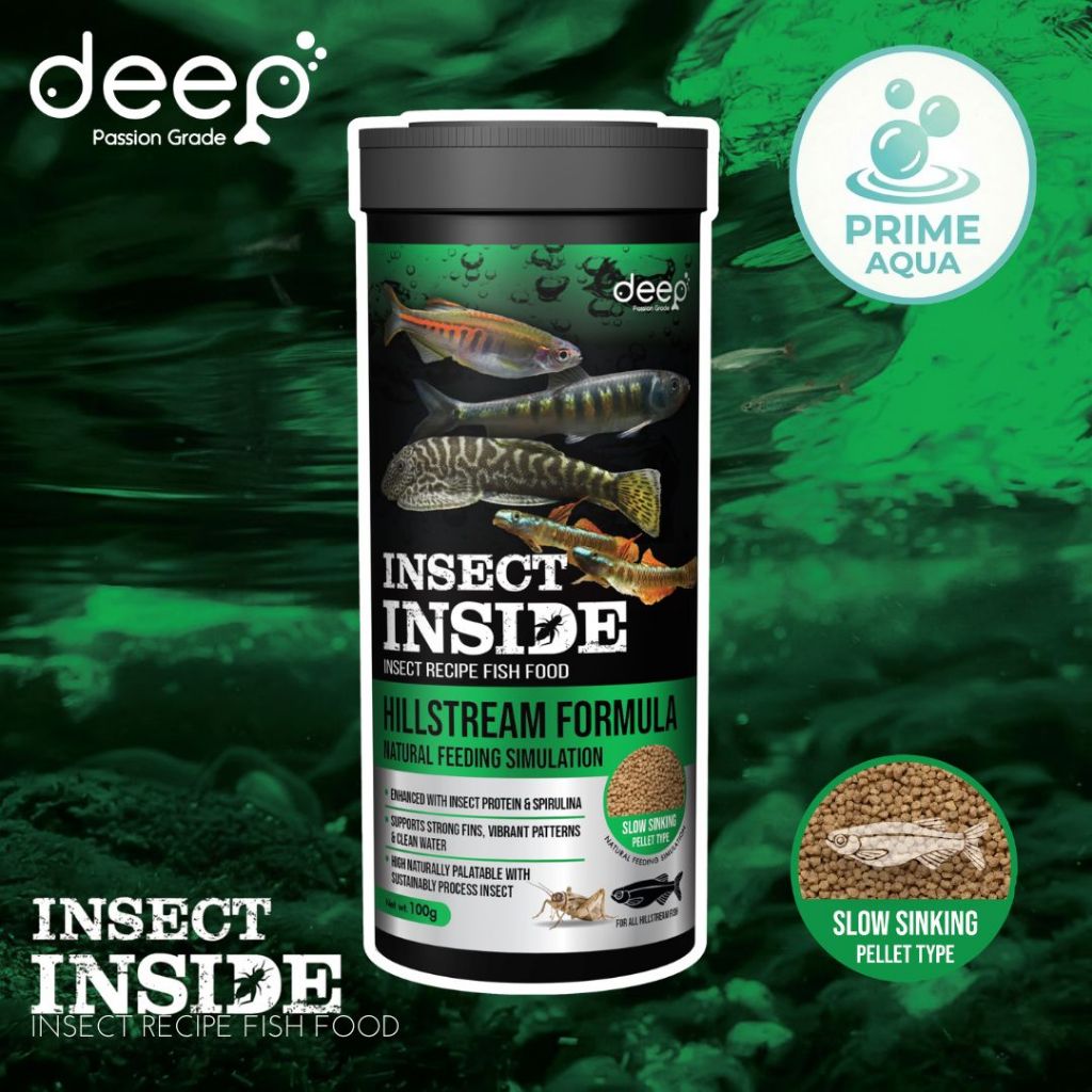 Deep Insect Inside Hillstream สำหรับปลาลำธาร (Slow Sinking)