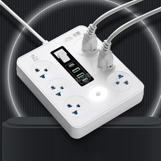 PAE รางปลั๊กไฟ 2300W ปลั๊กสามตา 3ช่อง 6ช่อง และ 7ช่อง USB 2ช่อง / Type-C 2ช่อง ปลอดภัย ได้มาตรฐาน มีมอก. รับประกัน