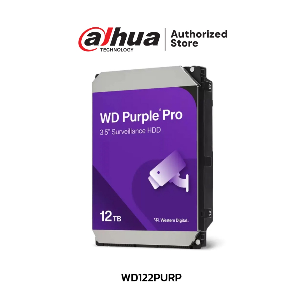 WD Purple ฮาร์ดดิส 12TB รุ่น WD122PURP (สำหรับ CCTV