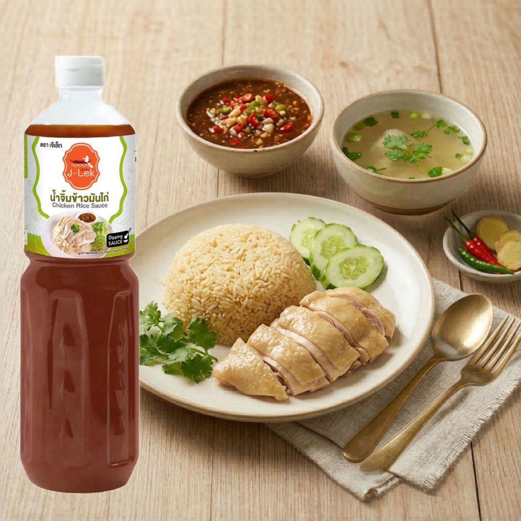 J-Lek (เจ๊เล็ก) น้ำจิ้มข้าวมันไก่ ขนาด 560 กรัม