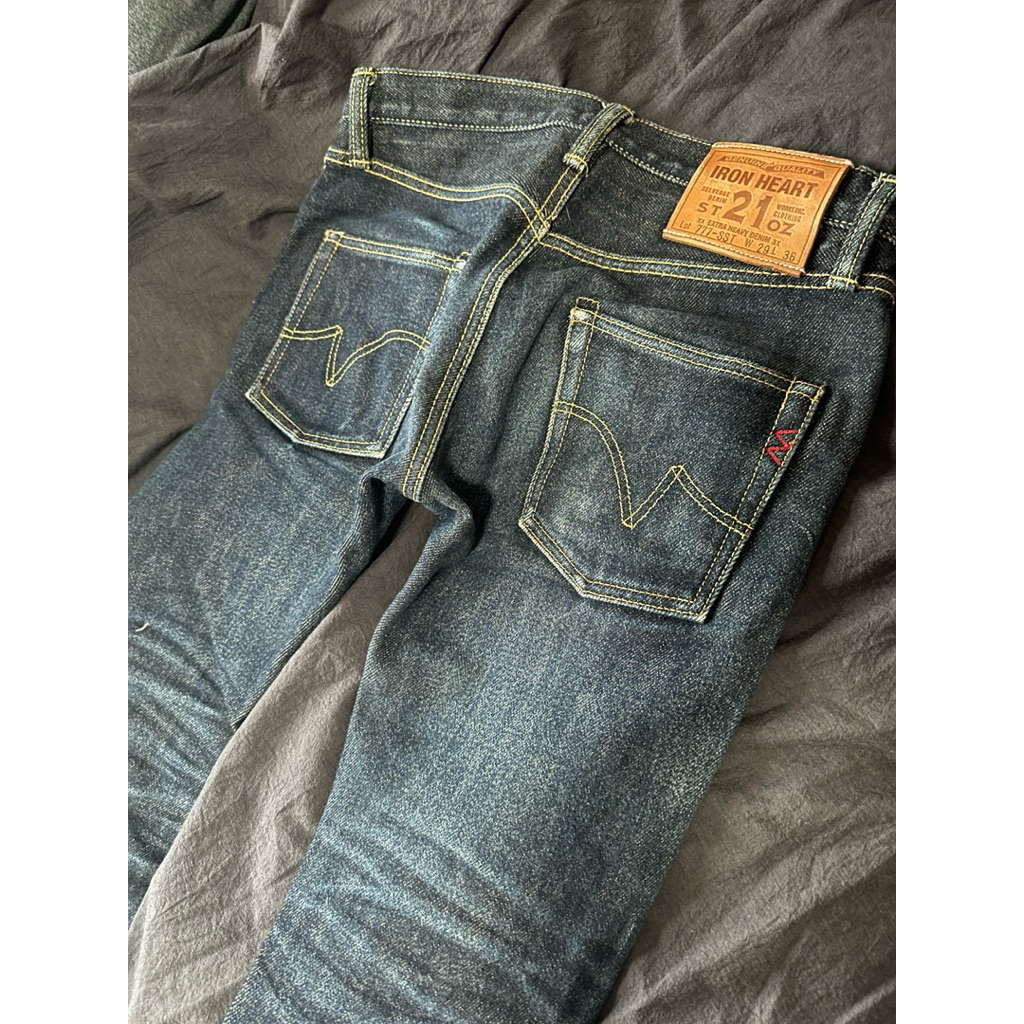 Iron Heart’s slim-tapered 777s มือสองปั่นเฟด1ปี เอว29นิ้ว ยาว36นิ้ว