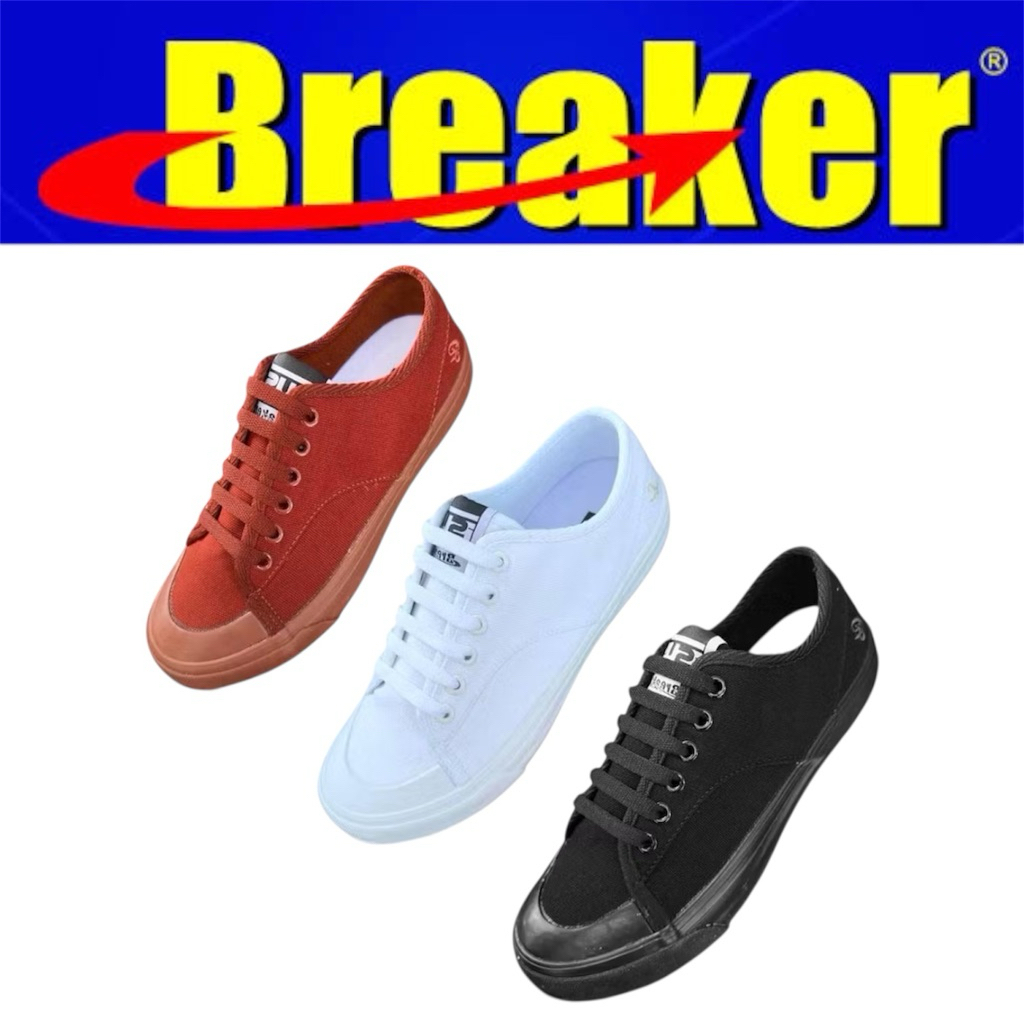 Breaker ISUS รองเท้าผ้าใบนักเรียนเบรคเกอร์ ไซส์ 37-45