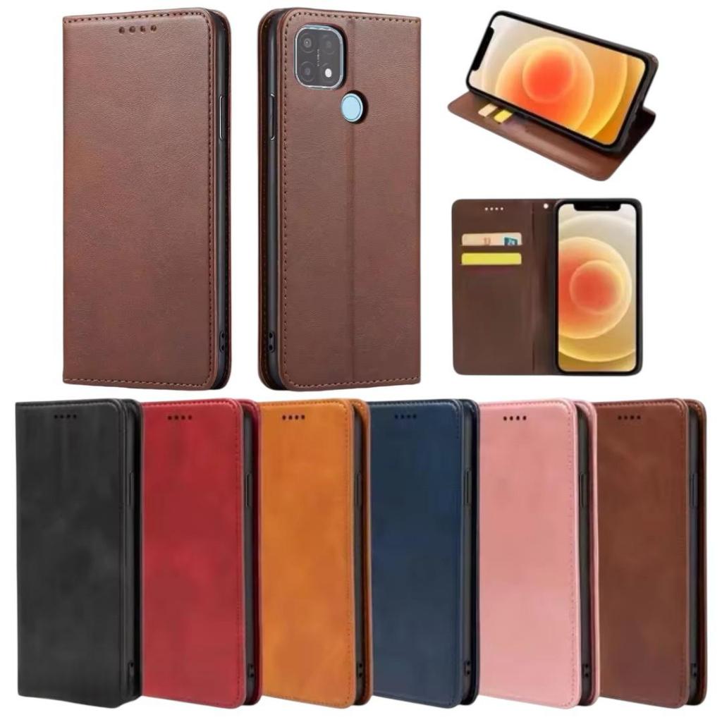เคสฝาพับ กระเป๋าหนัง เปิดปิด สำหรับ Oppo Realme C12 C15 C25 C20 C21Y C21 C25Y Realme 5 5s 5i 6i เคสกันกระแทก ช่องใส่บัต
