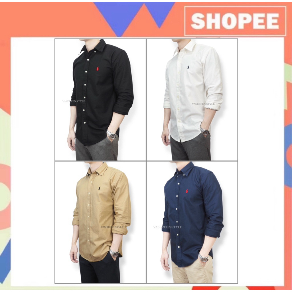 (เชิ้ตแขนยาวเข้าใหม่) RL Oxford Shirt Pony (Mensize)