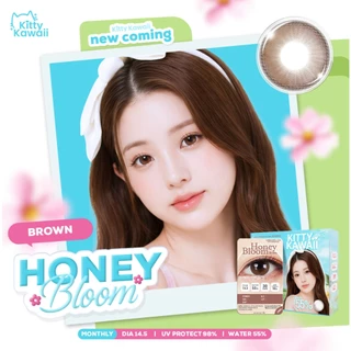 Kitty Kawaii Contact Lens : Honey Bloom - Brown (Blister pack) - คอนแทคเลนส์รายเดือน