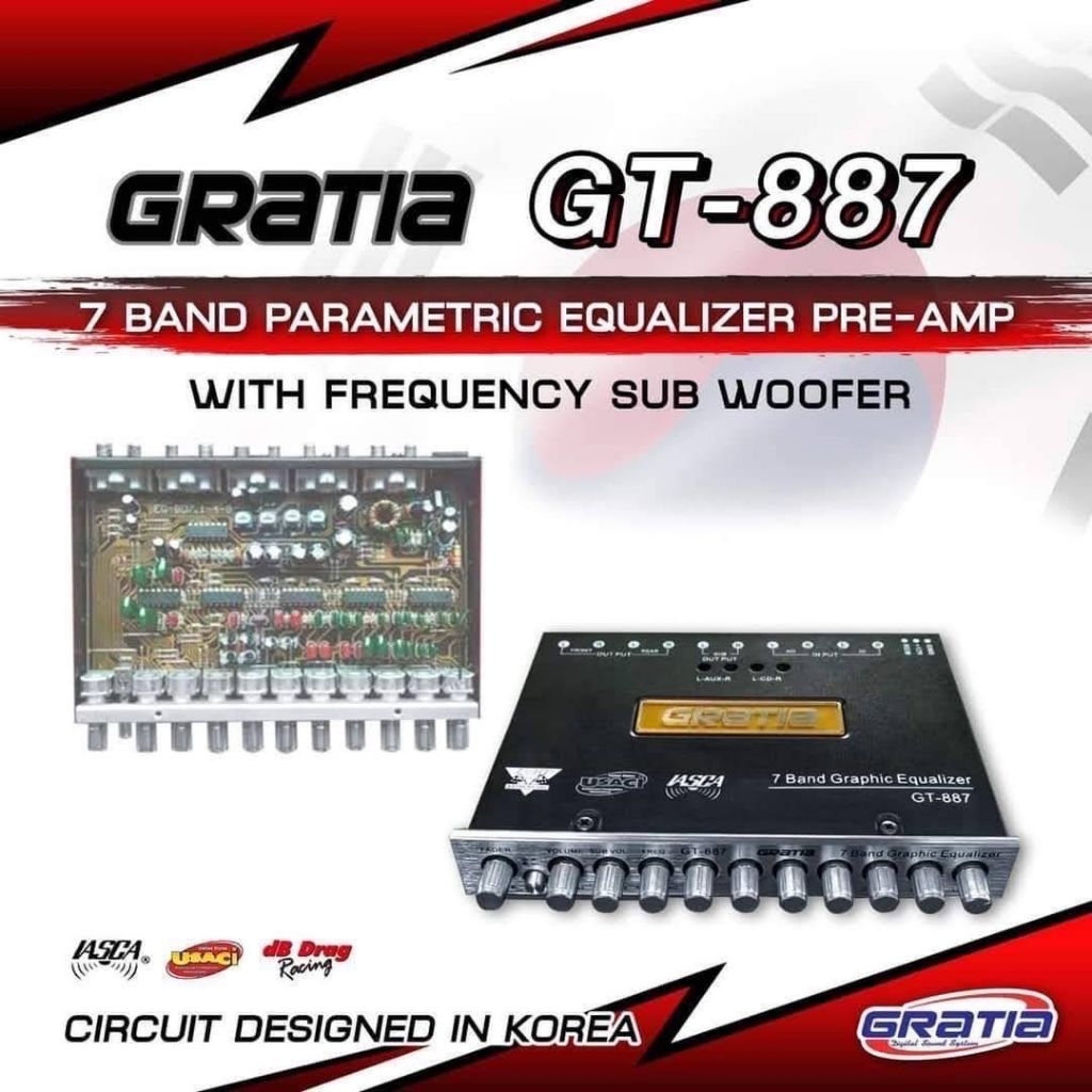 ปรีกาเทียGT-887รุ่นขายดี✅️7แบนต์สินค้าลิขสิทธิ์แท้