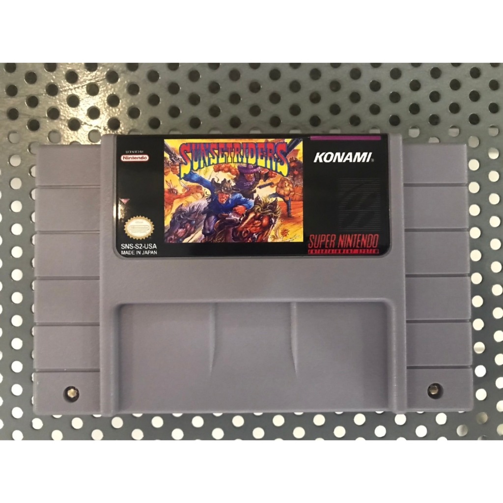 ตลับ SNES Sunset Riders ภาษาอังกฤษ ตลับรุ่นใหม่ใช้ได้ปกติ  Super Nintendo Entertainment System