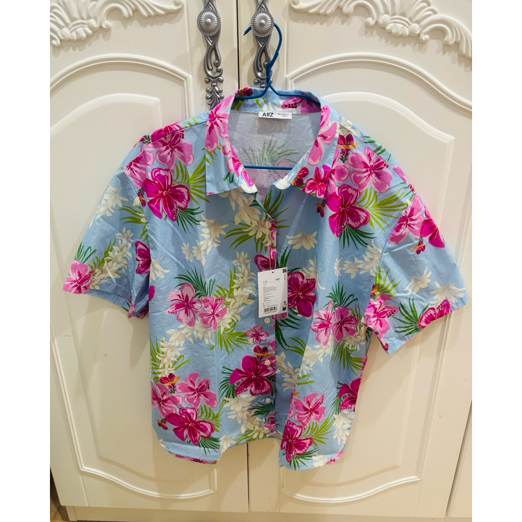 เสื้อลายดอก Allz ผู้หญิง size L