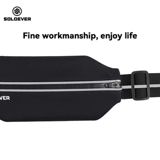 SOLOEVER IPX8 กระเป๋าคาดเอวออกกำลังกาย กันน้ำ เบา ไม่เด้ง กระเป๋าคาดเอววิ่ง ใส่สมาร์ทโฟนได้