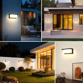 โคมไฟติดผนัง LED 25W โคมไฟกันน้ำกลางแจ้ง ไฟติดผนัง ไฟติดรั้วบ้าน กันน้ำ IP66 Wall Light ใช้สำหรับสวนตกแต่งทางเดิน