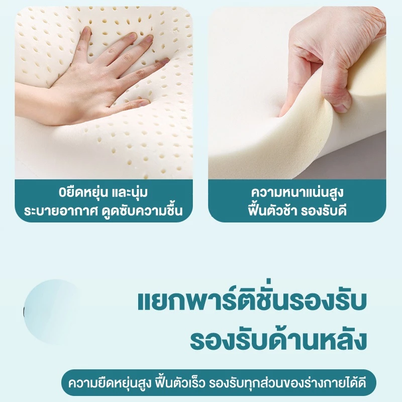 ที่นอนยางพารา พับเก็บได้ 3ฟุต 3.5ฟุต 5ฟุต 6ฟุต thumbnail 6