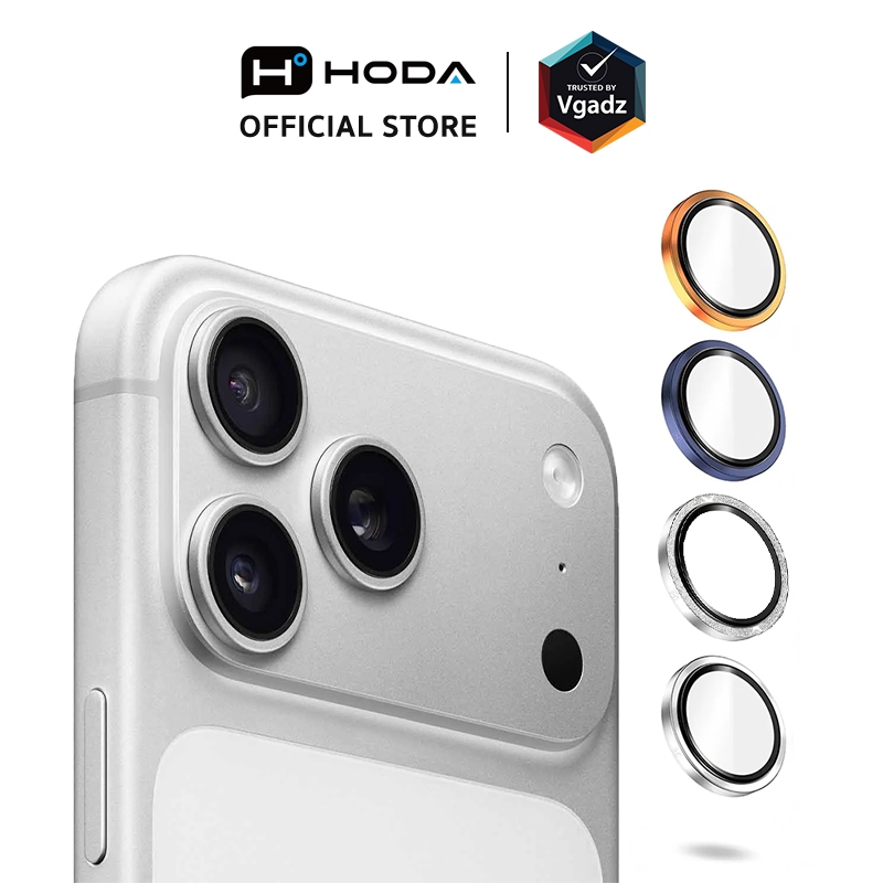Hoda กระจกเลนส์กล้องสำหรับ iPhone 17 Pro / 17 Pro Max รุ่น Sapphire Lens Protector (Gen2)