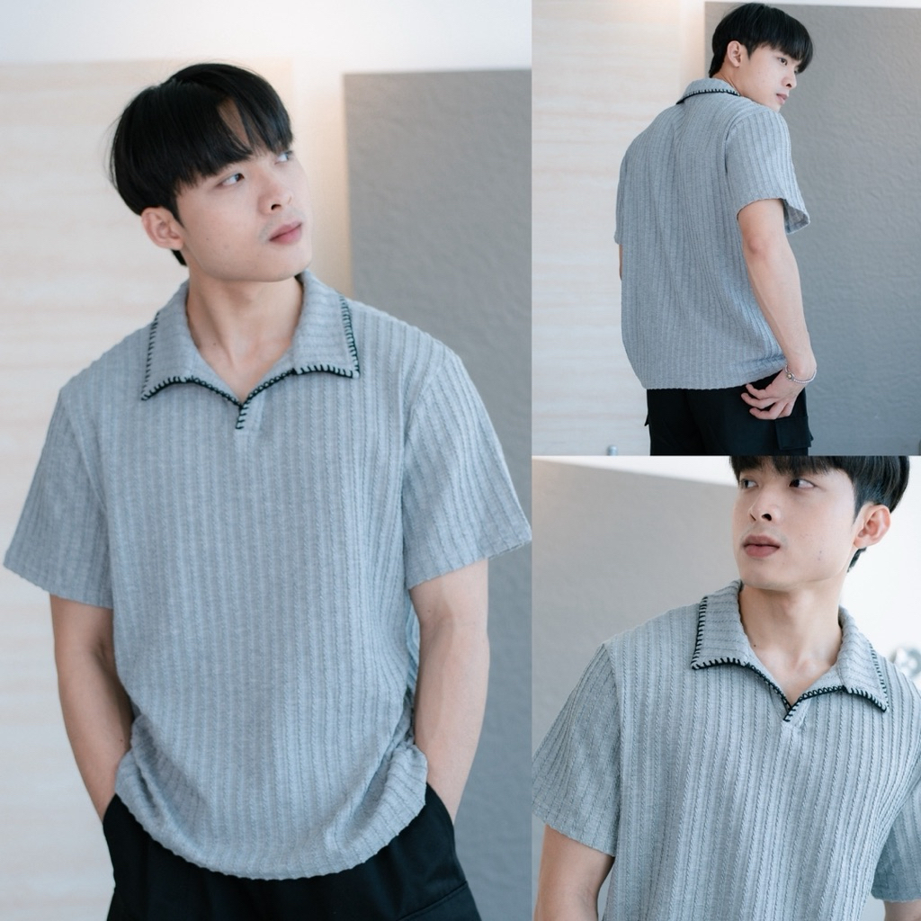 ZAMIO SETH POLO เสื้อโปโลแขนสั้นทรง oversize ราคา ถูกที่สุด ดีลบีเคเค แกลเลอรีภาพที่ 4