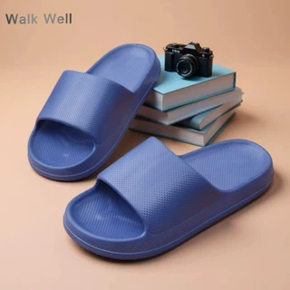 🔥โปรโมชัน ซื้อ1แถม1 |WalkWellรองเท้าแตะผู้ชาย EVA กันลื่น กันน้ำ แห้งเร็ว เย็นสบาย ใส่หน้าร้อน เล่นน้ำสงกรานต์💦