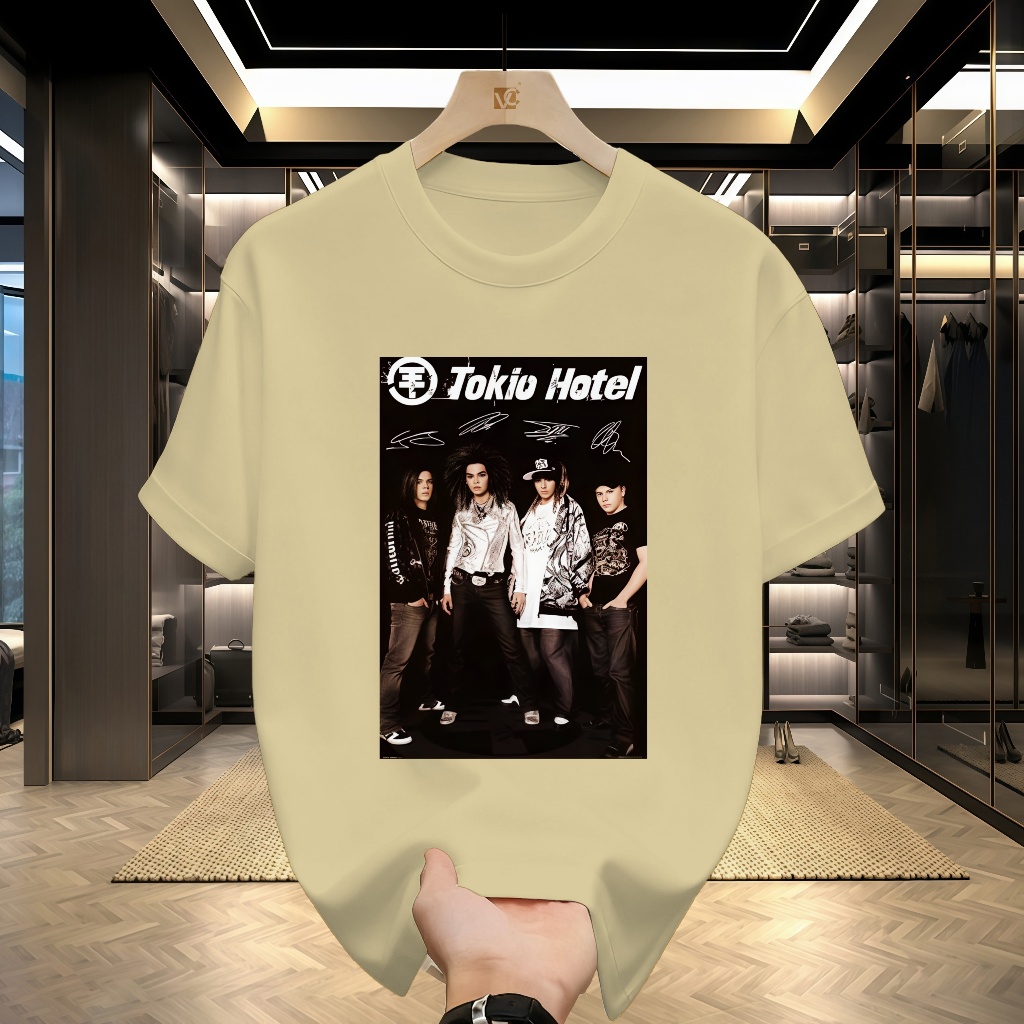 เสื้อยืด Tokio Hotel Signatures 2026 ทำจากผ้าฝ้าย ไซส์ S ถึง 3XL สำหรับผู้ชายและผู้หญิง