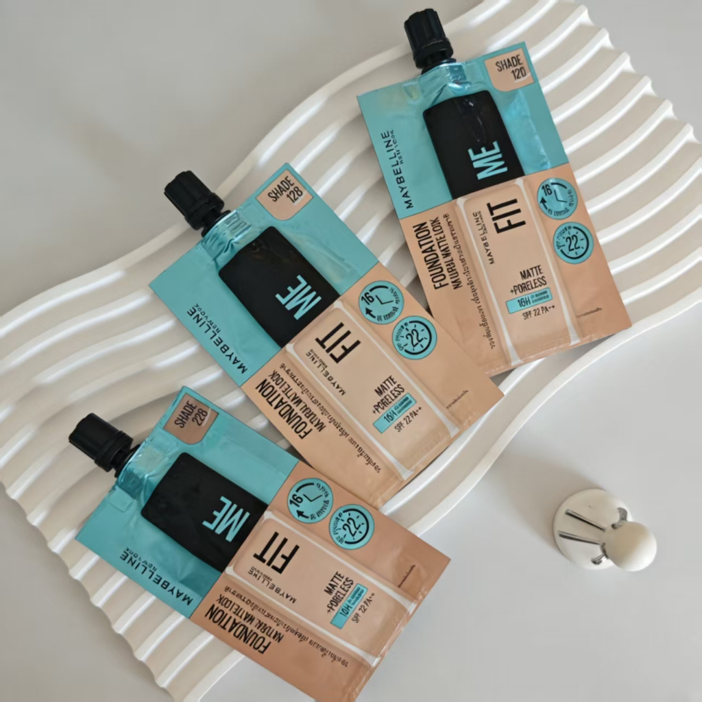 เมย์เบลลีน ฟิต มี ฟาวเดชั่น Maybelline Fit Me Matte+Poreless Liquid Foundation 5มล(3 สูตรให้เลือก  1