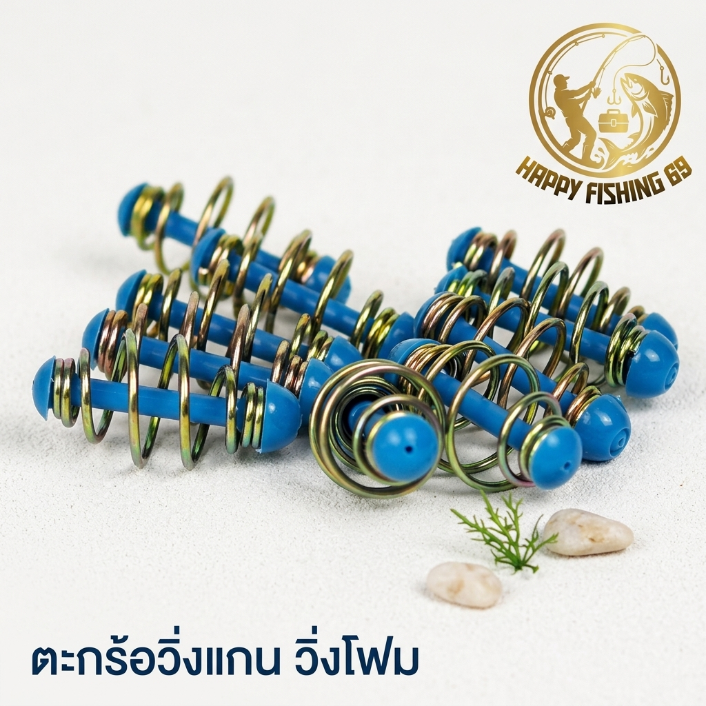 [item072] ตะกร้อตกปลา ตะกร้อวิ่งแกน วิ่งโฟม