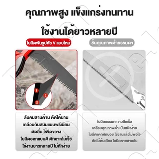 🔥รุ่นขายดี ช่างสวนต้องมี🔥 เลื่อยตัดกิ่งไม้ 26นิ้ว ใบเลื่อย SK5แข็งแกร่ง ไม่เป็นสนิมเลื่อยตัดกิ่งไม้ เลื่อยตัดไม้