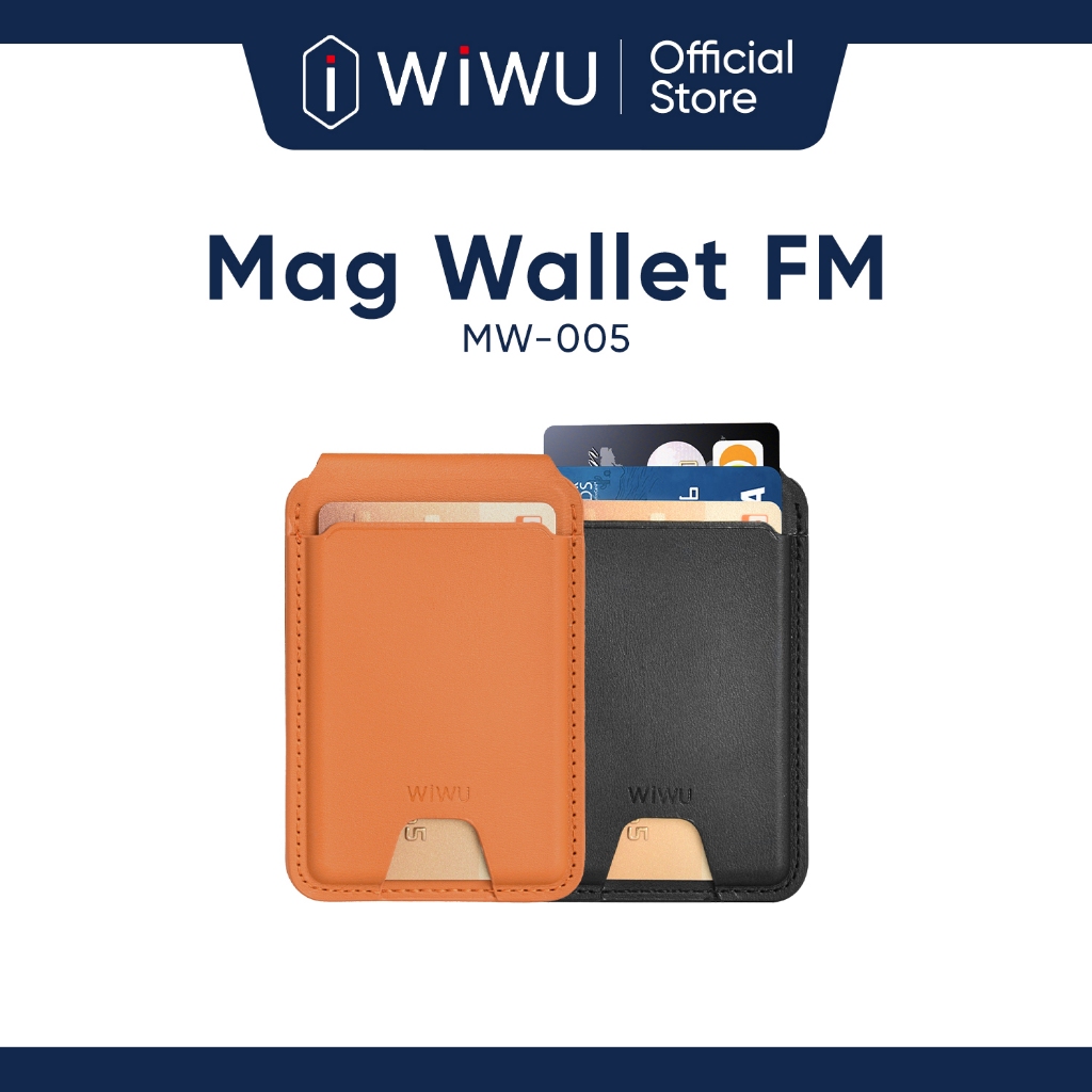 WiWU ที่เก็บบัตรติดหลังมือถือ รุ่น Mag Wallet (FindMy)