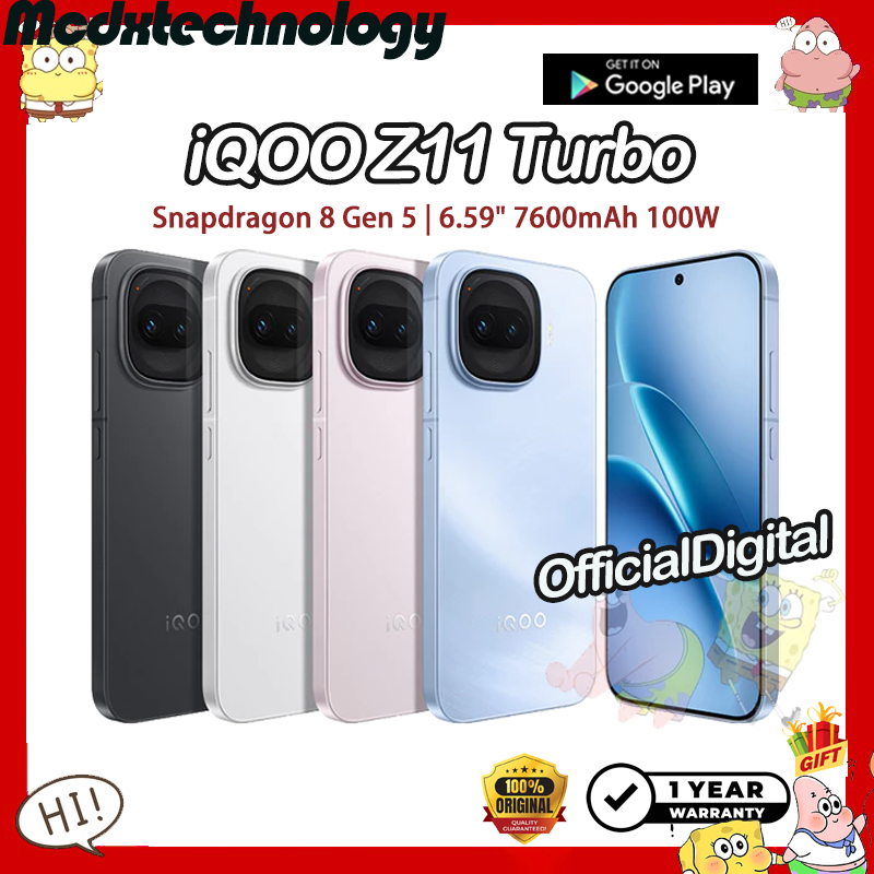 VIVO iQOO Z11 Turbo Snapdragon 8 Gen 5 6.59" 7600mAh 100W iQOO Z11 Turbo | สนับสนุนไทยและ Google iQOO Phone