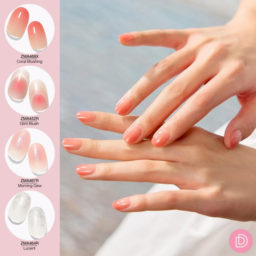 Dashing Diva แผ่นเจลติดเล็บ Glaze รุ่น ZMA452X-ZMJA051X จำนวน 1 กล่องมี 30 เล็บ (ใช้คู่กับเครื่องอบเล็บ)