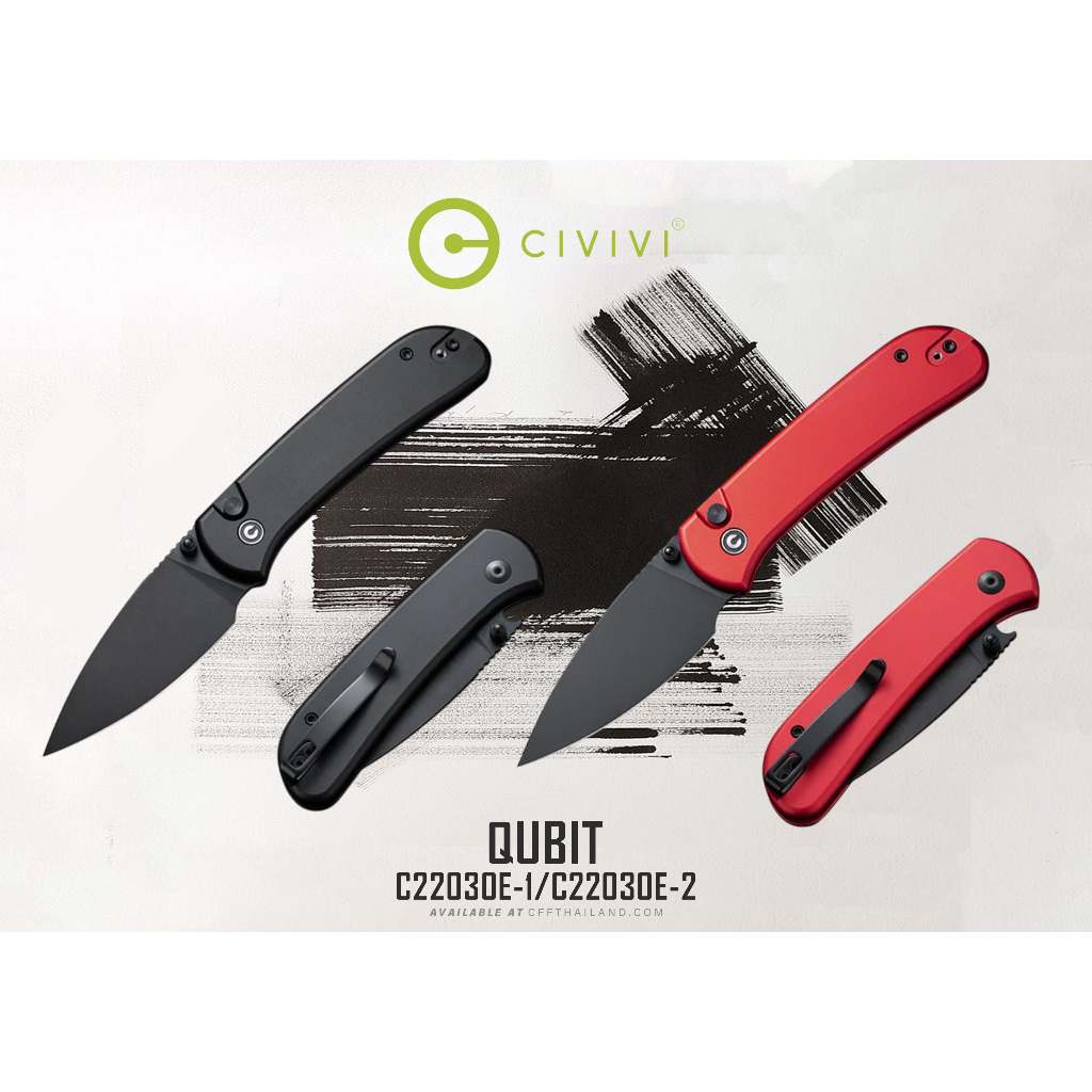 มีดพับ CIVIVI C22030E-1 - C22030E-2  Qubit