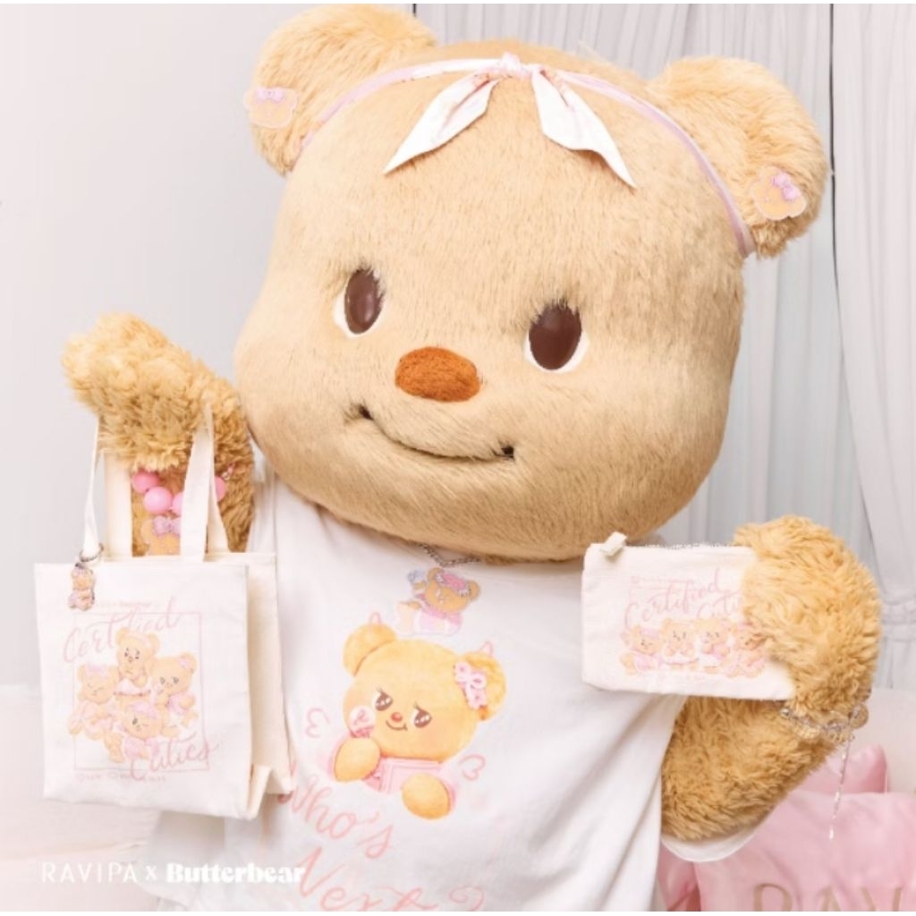 ( พร้อมส่ง.รวมกะเป๋า.หมีเนย ) กระเป๋าNaraya.Ravipa กระเป๋าปุกปุย กระเป๋านุ่มนิ่ม กระเป๋าใจฟู 7-11