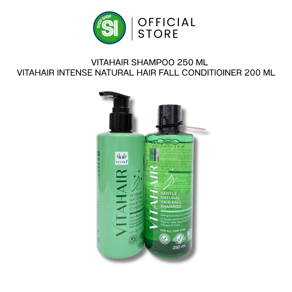 Vitahair Gentle Natural Hair Fall Shampoo & Conditioner | ไวทาแฮร์ แชมพูและครีมนวดผม