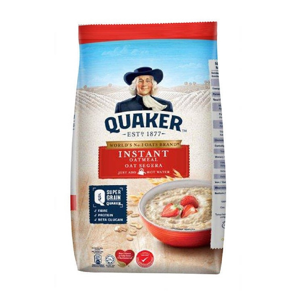 Quaker  Quick Instant Oats 1Kg เควกเกอร์ ข้าวโอ๊ต ปรุงสำเร็จ