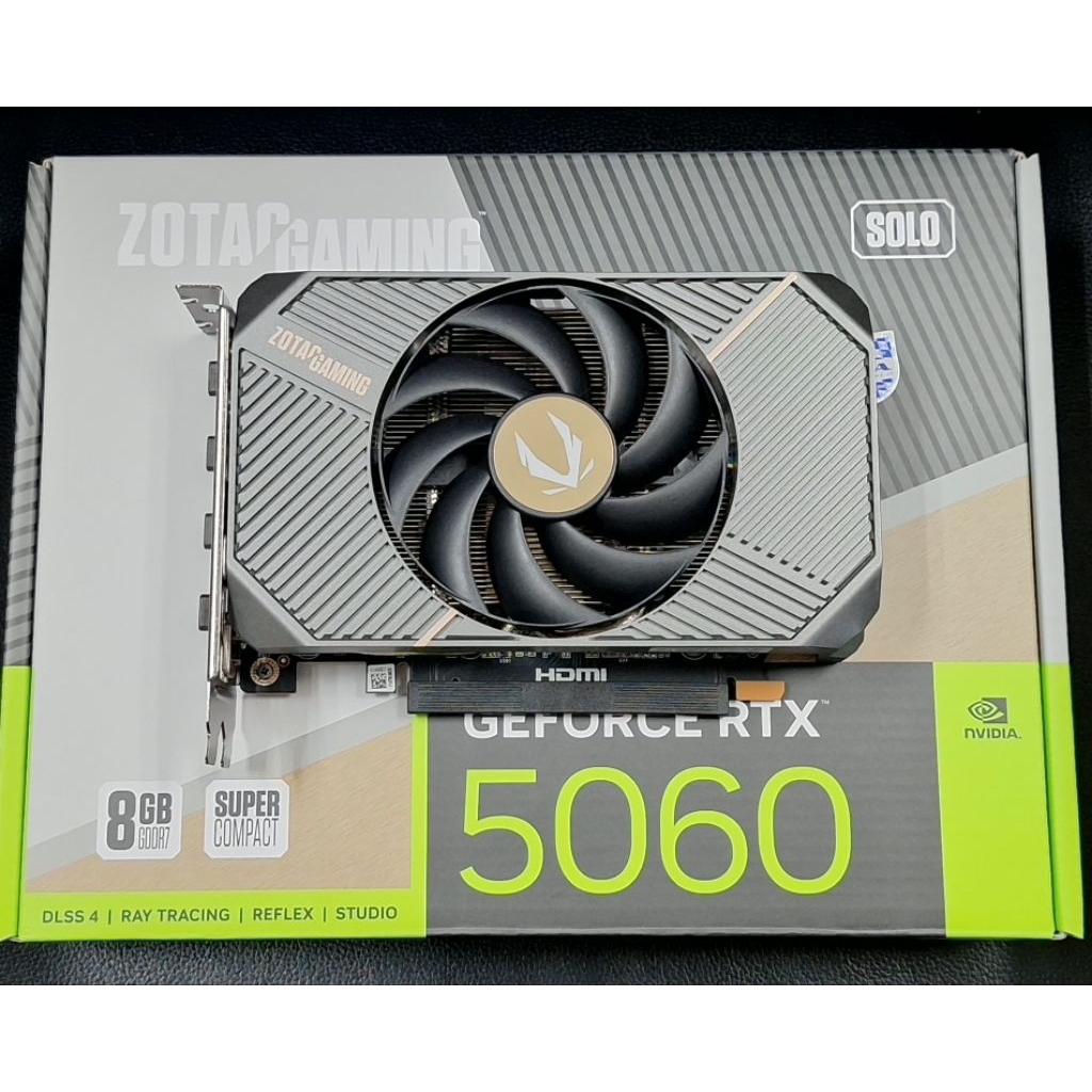 การ์ดจอมือ✌️ ZOTAC GAMING GEFORCE RTX 5060 SOLO - 8GB GDDR7 ประกันเหลือ3ปี