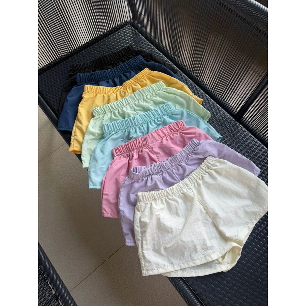 F30 - Short pants กางเกงขาสั้นผ้าร่ม ผ้าหนาอย่างดี ทรงสวย ใส่แล้วขาไม่ตัน