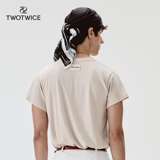 (พร้อมส่ง) Twotwice - REN TEE - เสื้อยืดทรง Oversized ดีเทลป้ายทอด้านหลัง