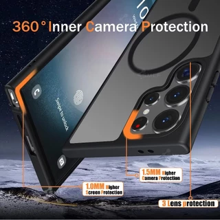 Case S26Ultra A07 A17 A37 A57 เคส ชาร์จได้ แม่เหล็ก สำหรับ SAMSUNG A06 A56 A36 A16 A55 A26 S23 S24 S25 Ultra fe ผิวด้าน