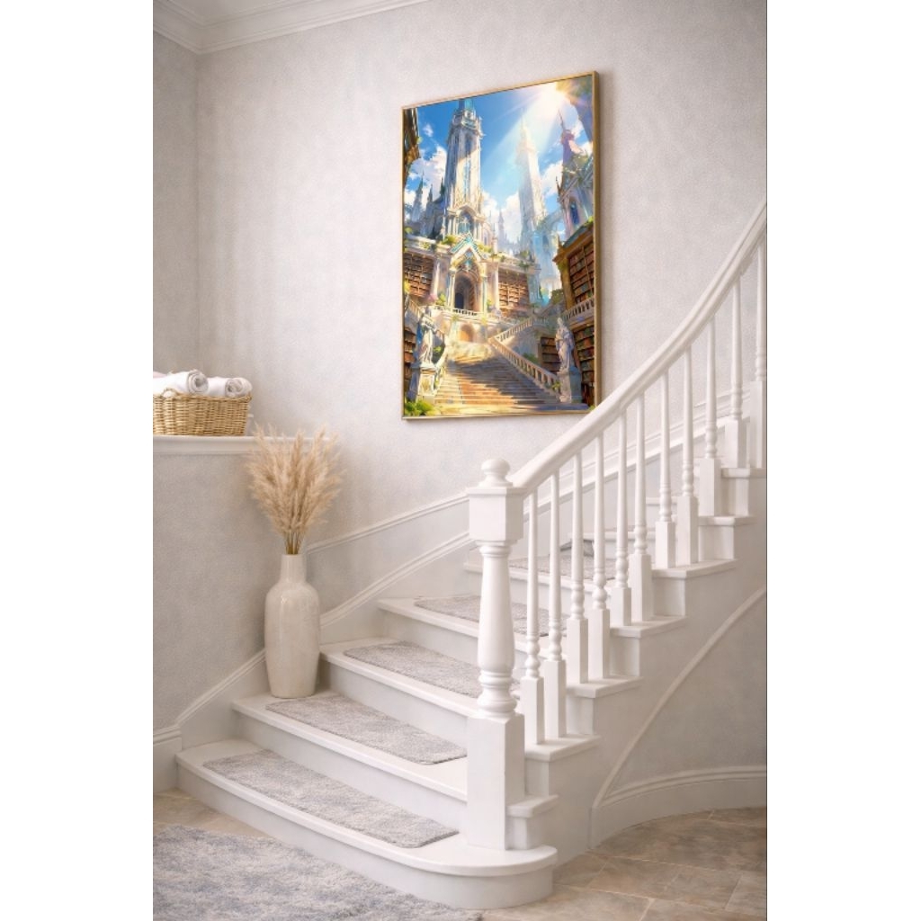 Canvas ภาพแขวนผนัง 40x60 Fantasy the Secret Room แต่งห้องนอน มินิมอล ภาพตกแต่งบ้าน พร้อมกรอบ