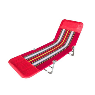 Swan เตียงนอนสามพับ รุ่น ขนปุย เตียงพักผ่อน เตียงสนาม สีน้ำเ…