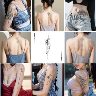 สติกเกอร์รอยสักชั่วคราวจากสมุนไพร กันน้ำ ติดทนนาน (สูงสุด 15…