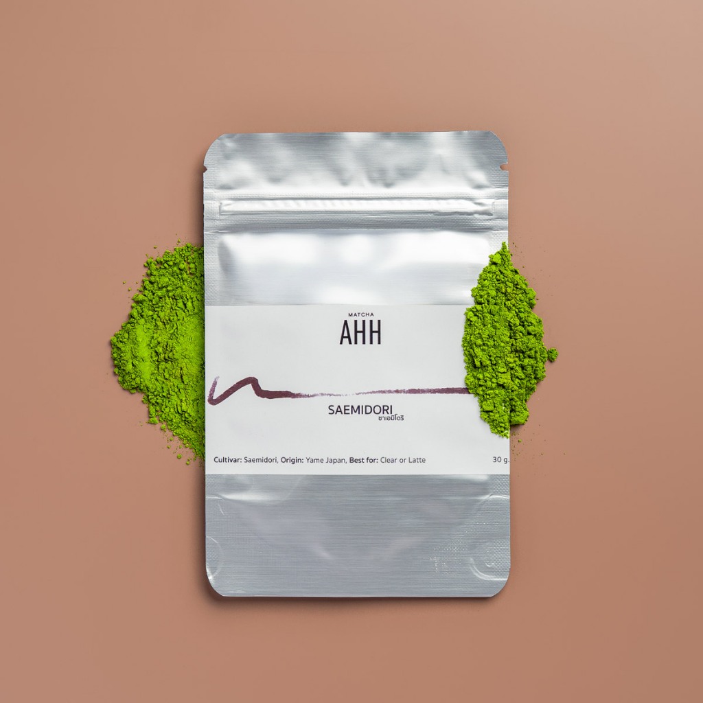 Yame Saemidori 30g หวานนุ่มนวล ครีมมี่ [Matcha AHH] ผงมัทฉะแท้ 100% สายพันธุ์ ซาเอะมิโดริ จากเมือง ย