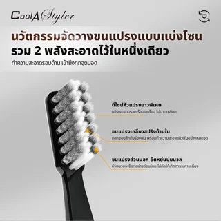 [3แถม1]CoolAstyler แปรงสีฟัน Ultra-Soft ขนแปรง Pedex เยอรมัน ซอกซอนร่องฟันดี ถนอมเหงือก Modern style