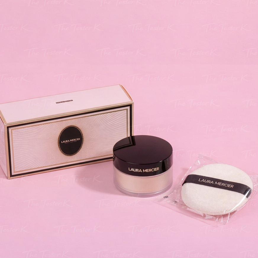 #พร้อมส่ง Exp12/2028 #แป้งฝุ่นพร้อมพัฟ #Laura Mercier Translucent Loose Setting Powder Ultra-Blur 20g