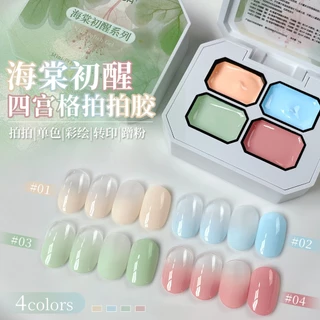 MORDDA สีเจลตลับออมเบรย์ 4 สี สำหรับไล่สี เนื้อเข้มข้น ใช้งานง่าย