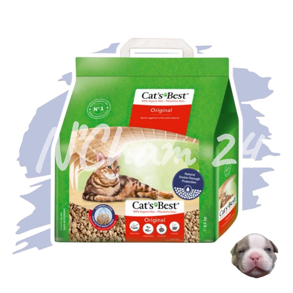 ทรายแมว Cat's Best Original 5L (2.1kg) และ 5L+2L ทรายแมวจากไม้สน